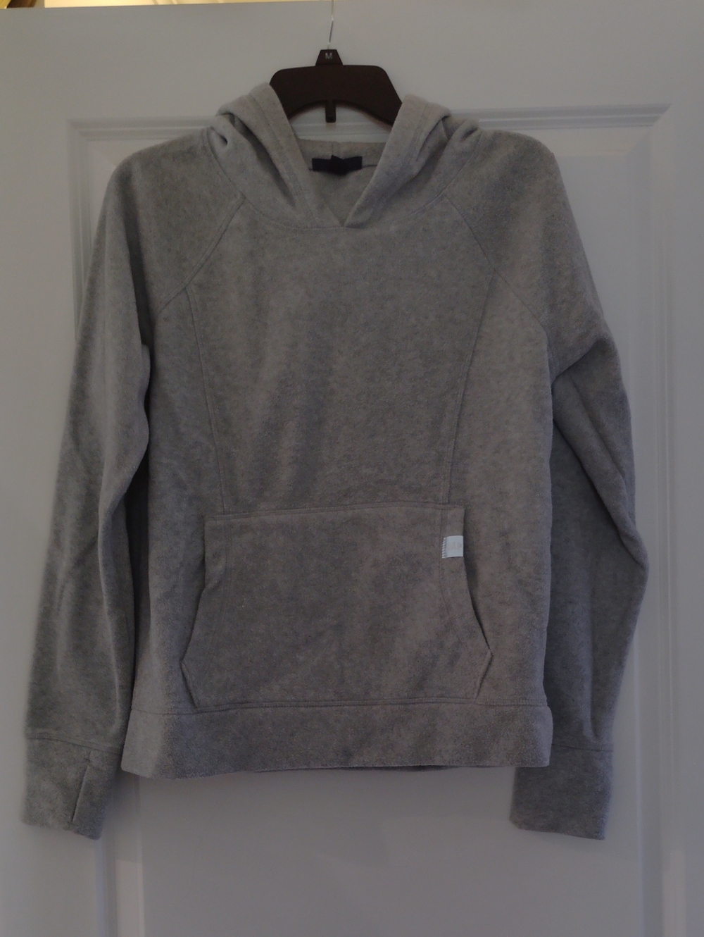 GAP Gray Pullover Fleece Hoodie